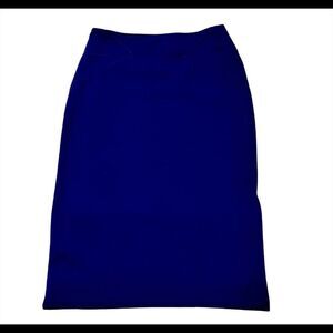 Forever 21 blue purpleish elastic pencil skirt SzM